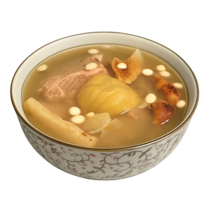 五指毛桃海底椰蘋果合桃雪耳排骨湯